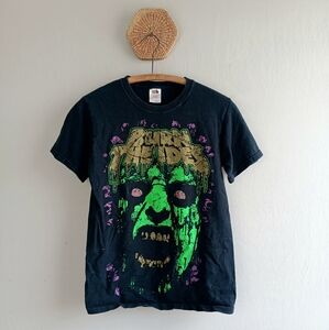 Vintage 2000s Indie Band Tshirt Burn The Ides Black Zombie Small